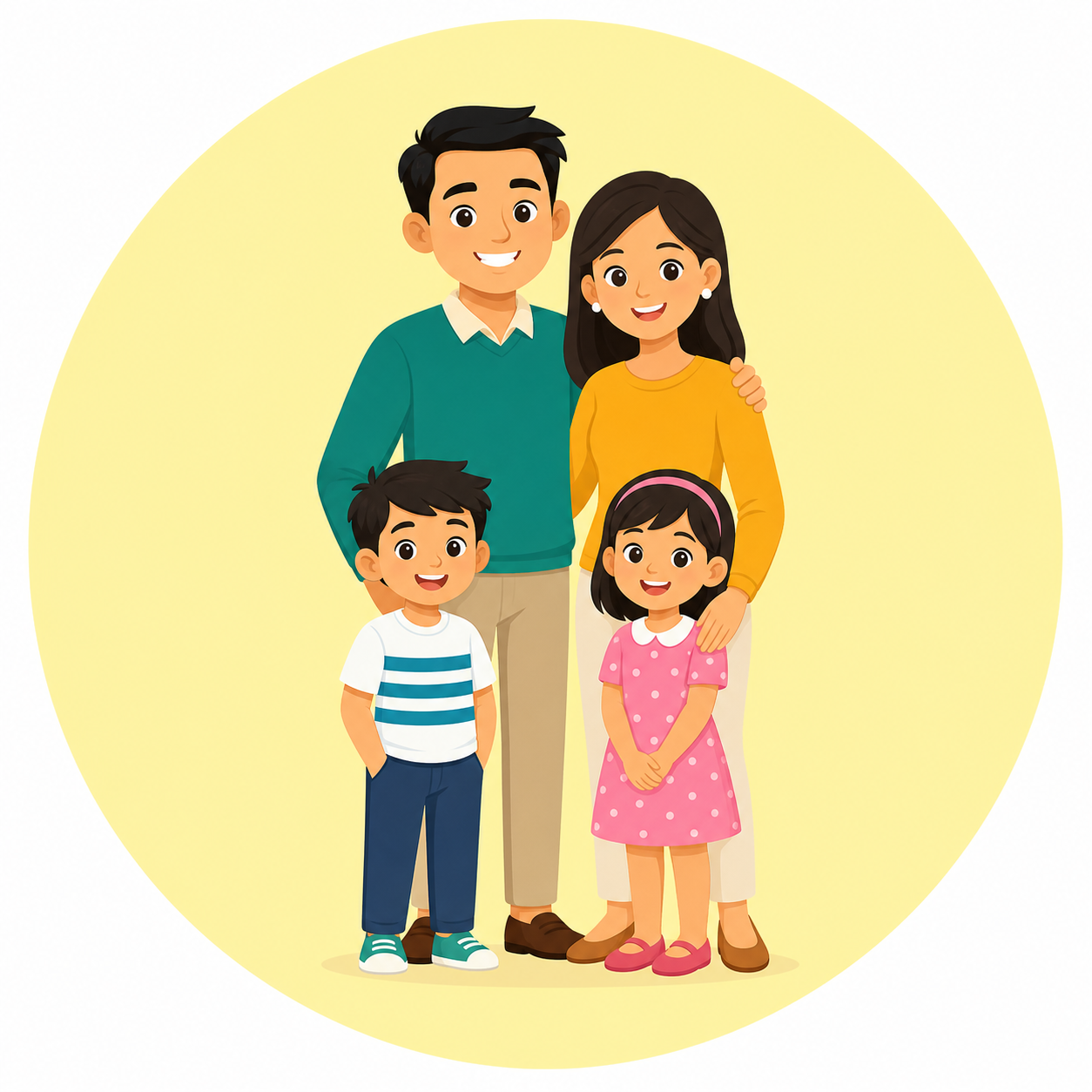 Cartoon family avatar